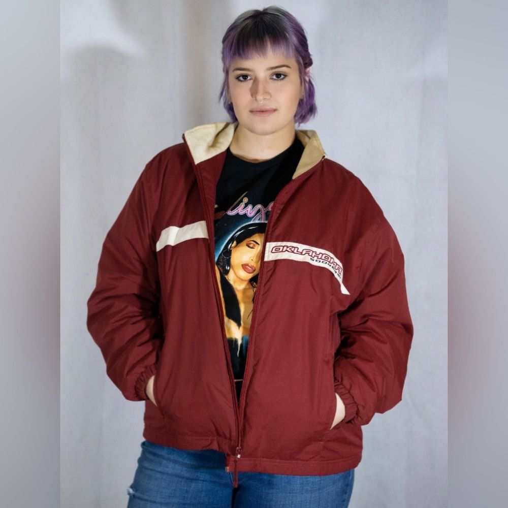 Vintage longsleeved OU windbreaker